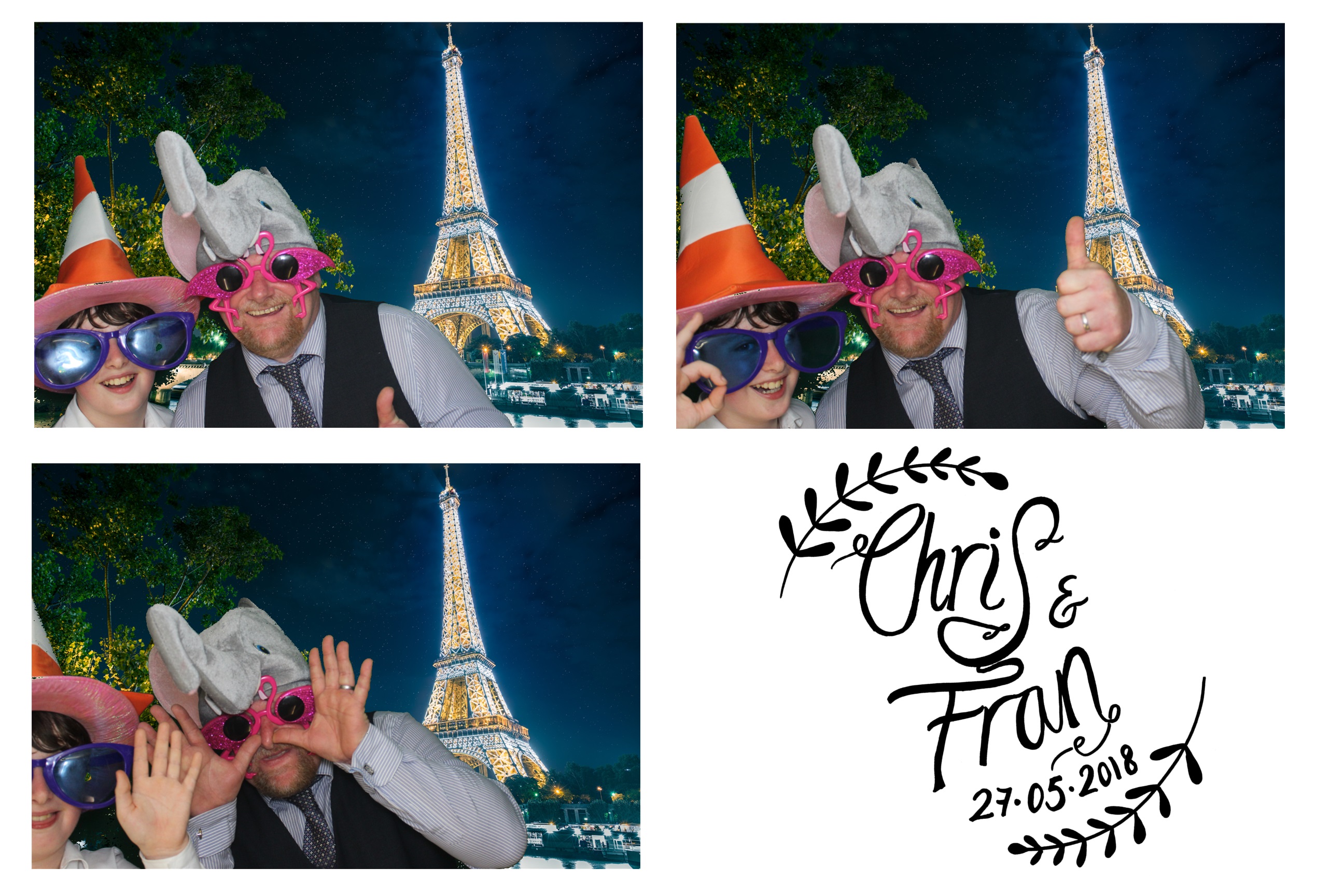 Chris & Fran | View more photos from the event at images.mobile-photo-booth.com/u/MobilePhotoBoothUK/Chris-Fran